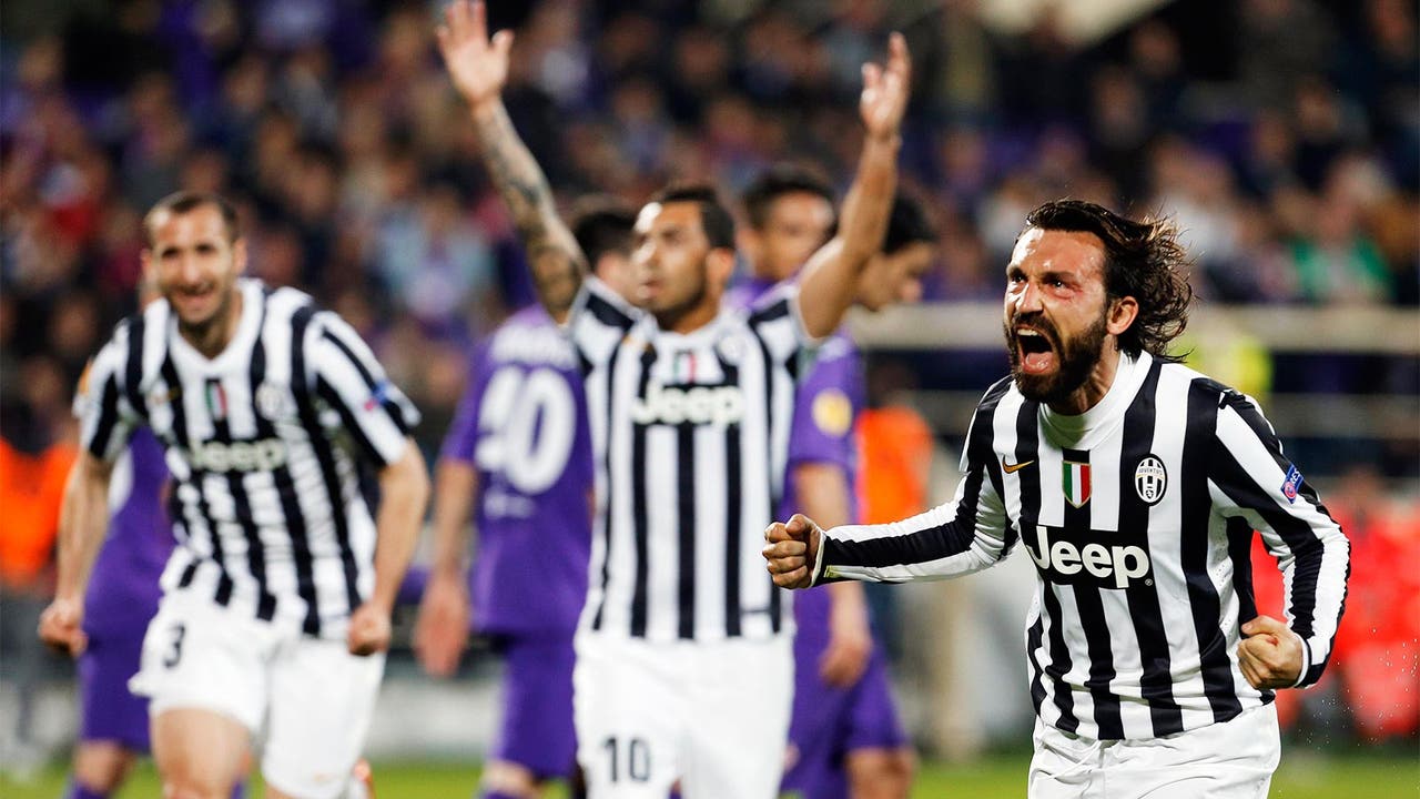 Pirlo's golazo sends Juventus to Europa's quarterfinals past Fiorentina